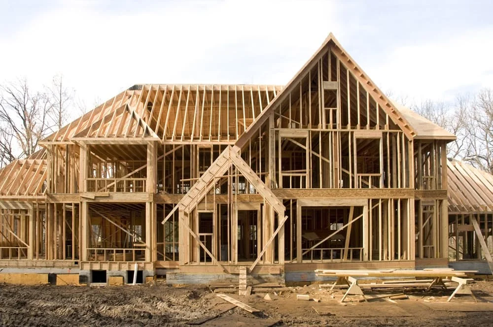Residential framing and exterior construction project
