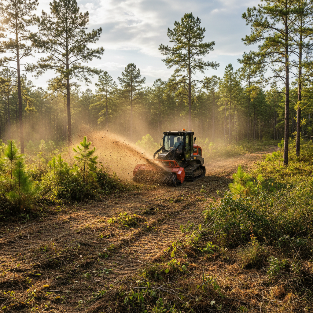 Mulching Overgrown Property in East Texas: What to Expect